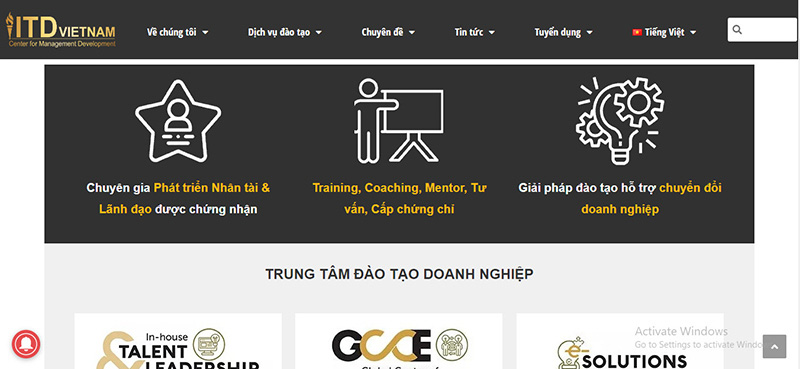 Khóa học coaching doanh nghiệp ITD Việt Nam