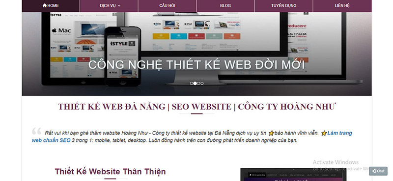 Thiết kế web Hoàng Như Đà Nẵng